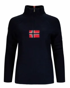 Boiled Ski Sweater W/ Flag